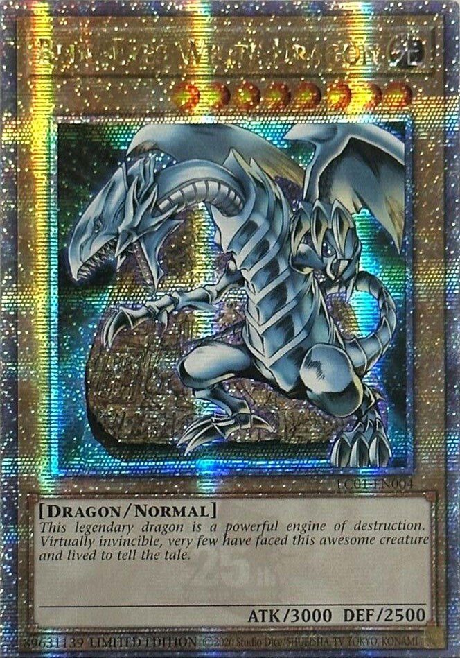 Blue-Eyes White Dragon (25th Anniversary) [LC01-EN004] Quarter Century Secret Rare | Event Horizon Hobbies CA