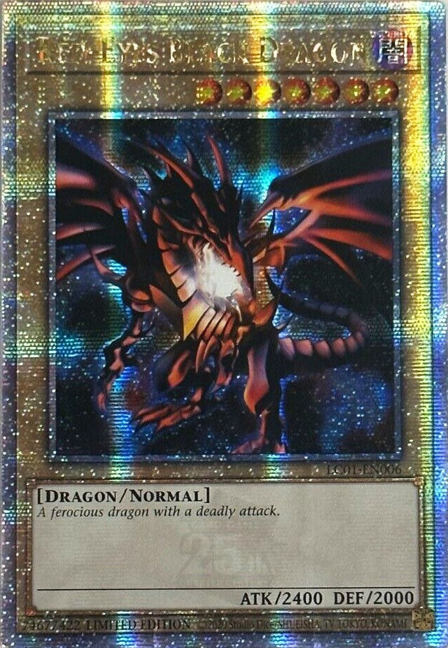 Red-Eyes Black Dragon (25th Anniversary) [LC01-EN006] Quarter Century Secret Rare | Event Horizon Hobbies CA