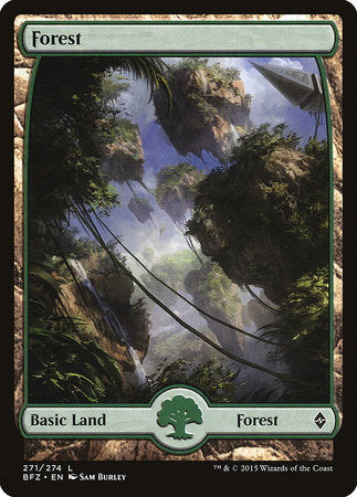 Forest (271) - Full Art [Battle for Zendikar] | Event Horizon Hobbies CA