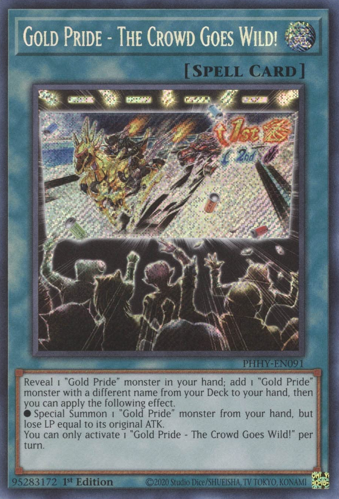 Gold Pride - The Crowd Goes Wild! [PHHY-EN091] Secret Rare | Event Horizon Hobbies CA