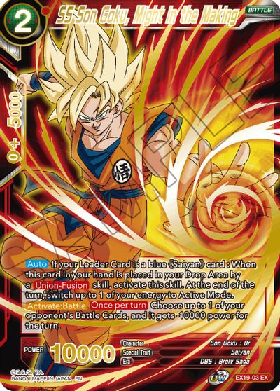 SS Son Goku, Might in the Making (EX19-03) [Special Anniversary Set 2021] | Event Horizon Hobbies CA