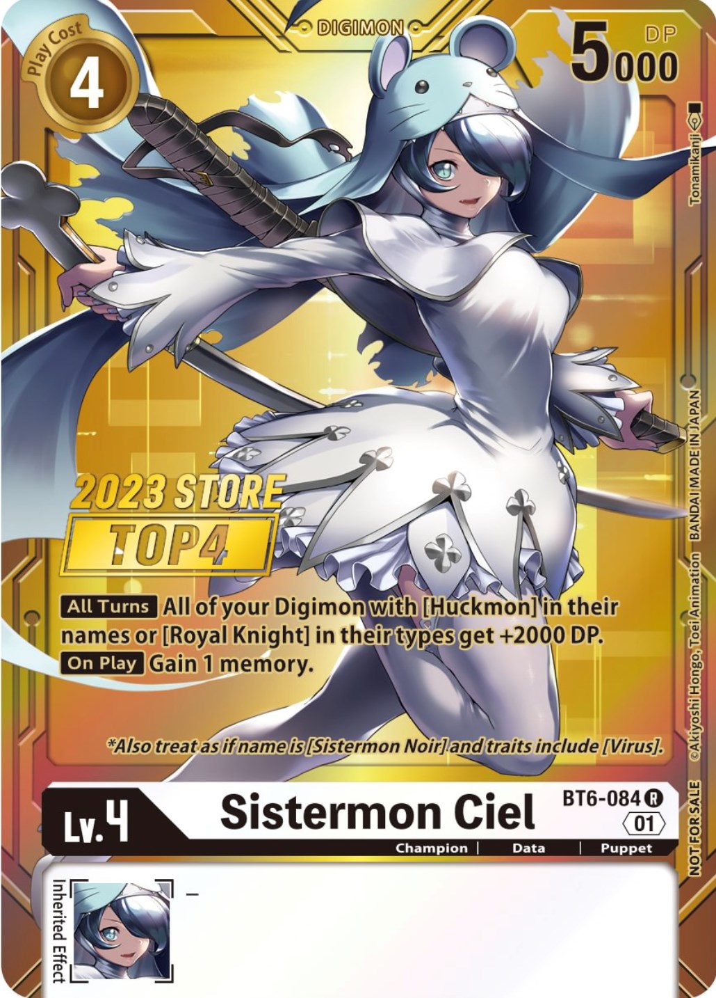 Sistermon Ciel [BT6-084] (2023 Store Top 4) [Double Diamond Promos] | Event Horizon Hobbies CA