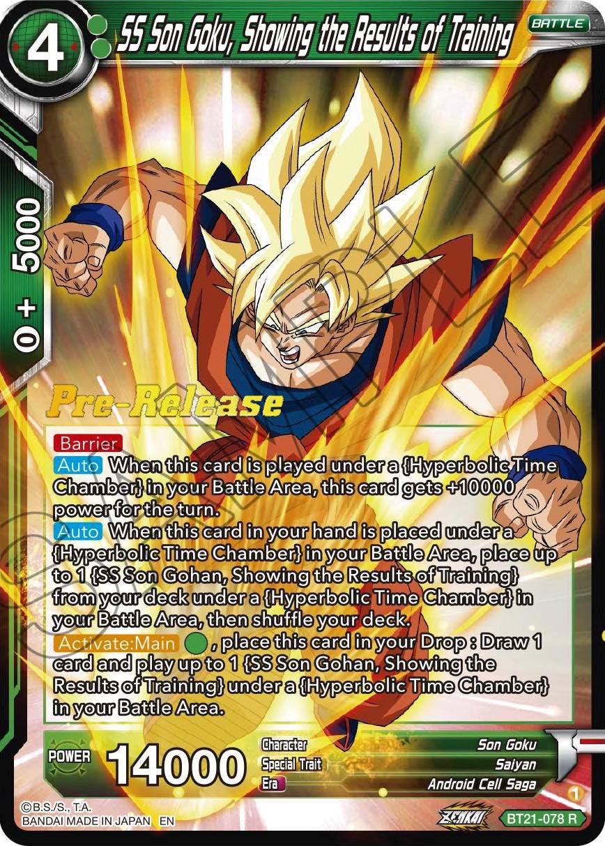 SS Son Goku, Showing the Results of Training (BT21-078) [Wild Resurgence Pre-Release Cards] | Event Horizon Hobbies CA