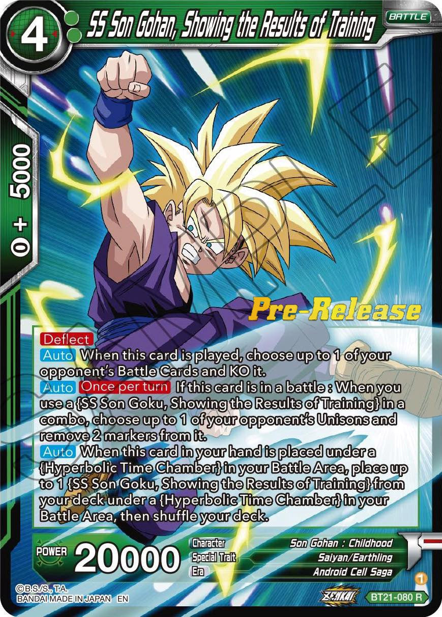 SS Son Gohan, Showing the Results of Training (BT21-080) [Wild Resurgence Pre-Release Cards] | Event Horizon Hobbies CA