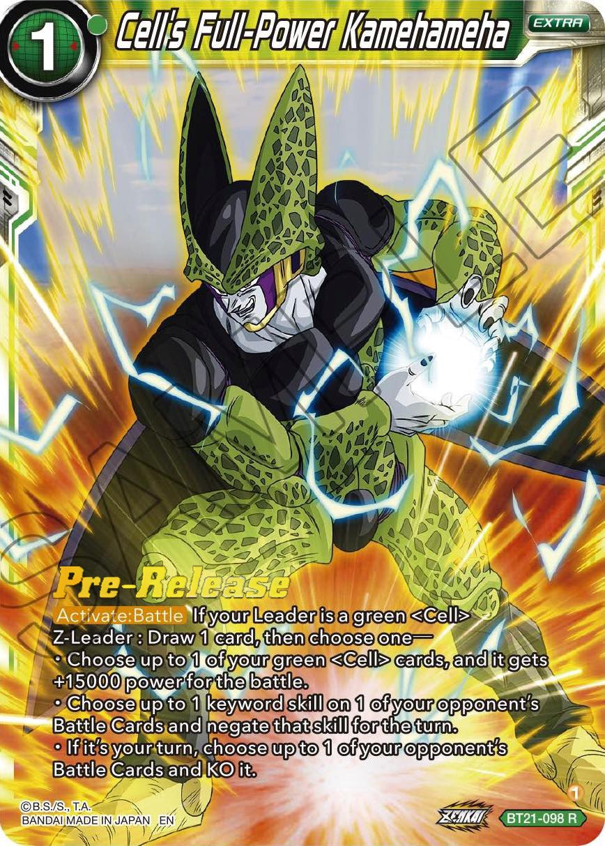 Cell's Full-Power Kamehameha (BT21-098) [Wild Resurgence Pre-Release Cards] | Event Horizon Hobbies CA