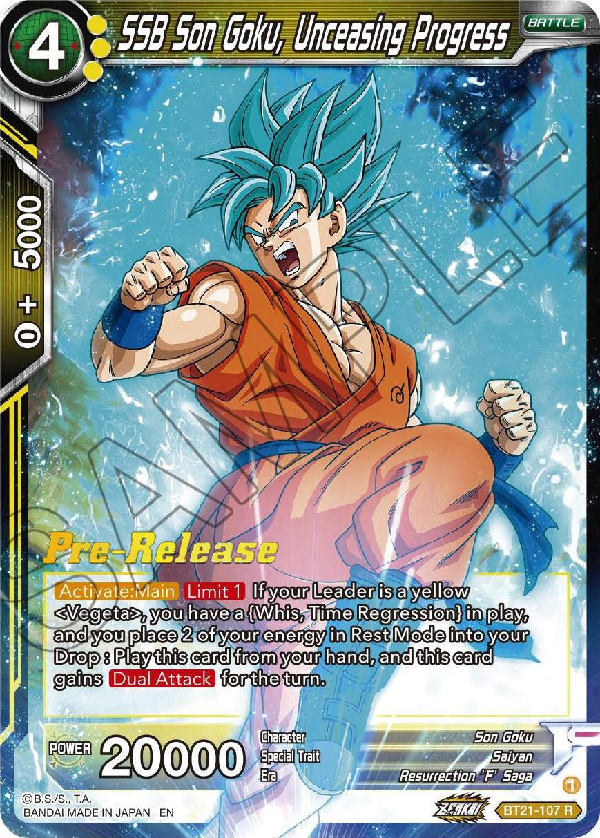 SSB Son Goku, Unceasing Progress (BT21-107) [Wild Resurgence Pre-Release Cards] | Event Horizon Hobbies CA