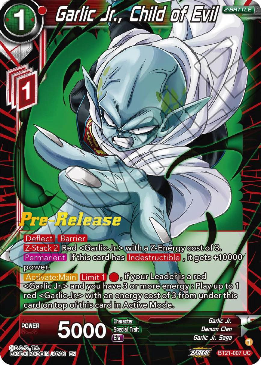 Garlic Jr., Child of Evil (BT21-007) [Wild Resurgence Pre-Release Cards] | Event Horizon Hobbies CA