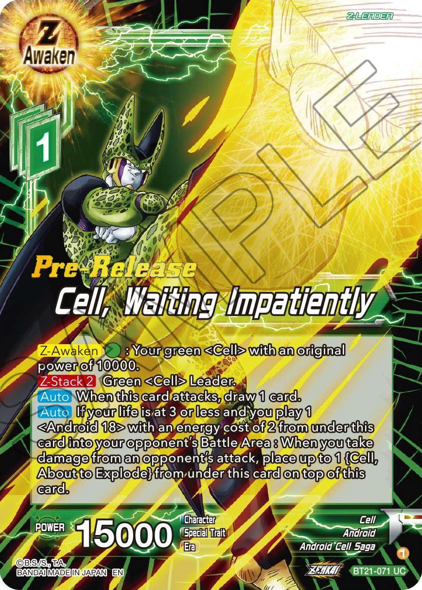 Cell, Waiting Impatiently (BT21-071) [Wild Resurgence Pre-Release Cards] | Event Horizon Hobbies CA