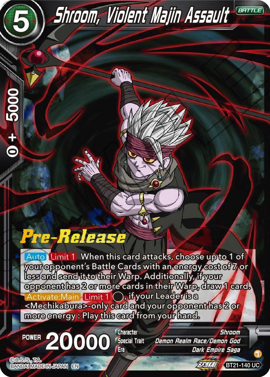 Shroom, Violent Majin Assault (BT21-140) [Wild Resurgence Pre-Release Cards] | Event Horizon Hobbies CA