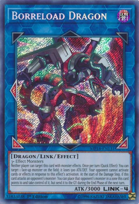 Borreload Dragon [MP18-EN131] Secret Rare | Event Horizon Hobbies CA