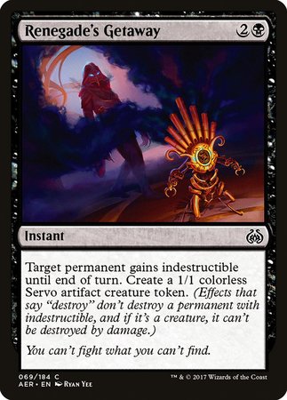 Renegade's Getaway [Aether Revolt] | Event Horizon Hobbies CA