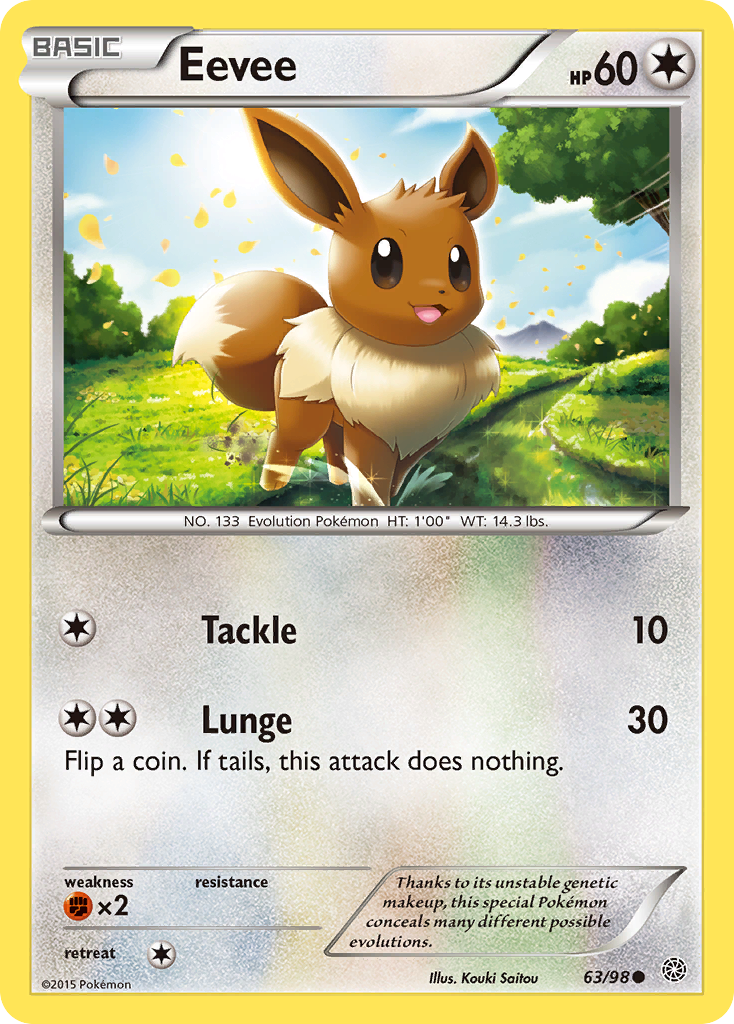 Eevee (63/98) [XY: Ancient Origins] | Event Horizon Hobbies CA