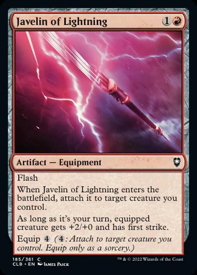 Javelin of Lightning [Commander Legends: Battle for Baldur's Gate] | Event Horizon Hobbies CA