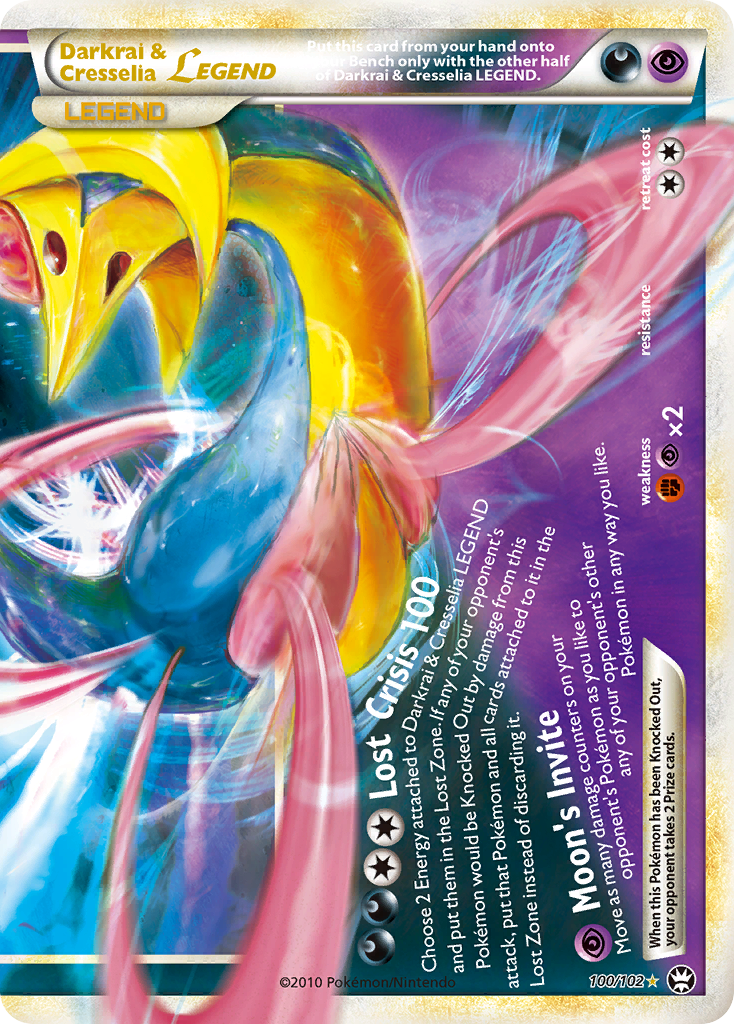 Darkrai & Cresselia LEGEND (100/102) [HeartGold & SoulSilver: Triumphant] | Event Horizon Hobbies CA