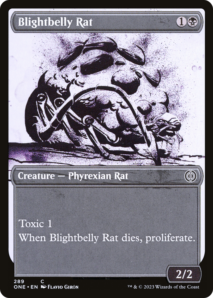 Blightbelly Rat (Showcase Ichor) [Phyrexia: All Will Be One] | Event Horizon Hobbies CA