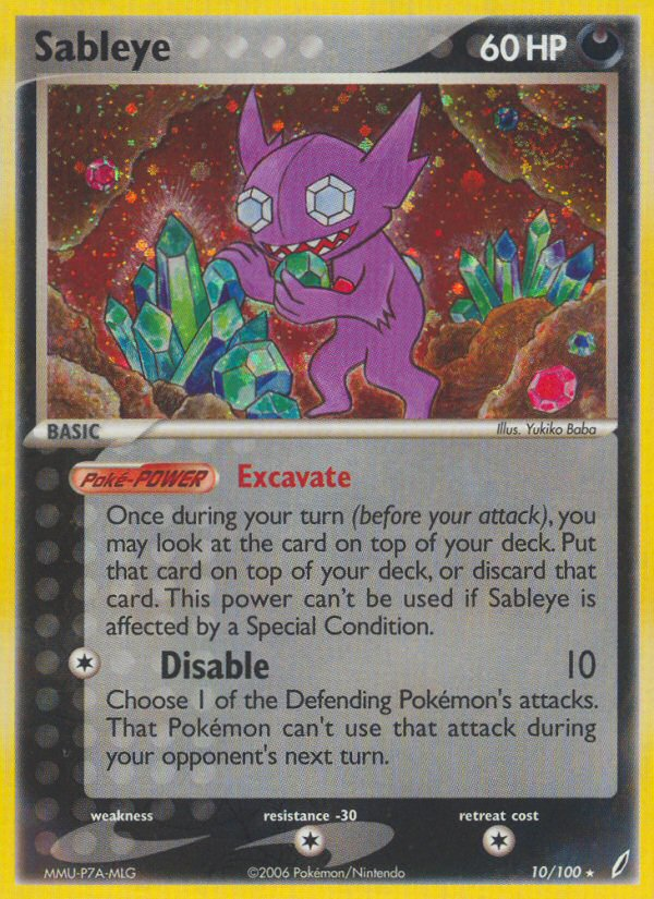 Sableye (10/100) [EX: Crystal Guardians] | Event Horizon Hobbies CA