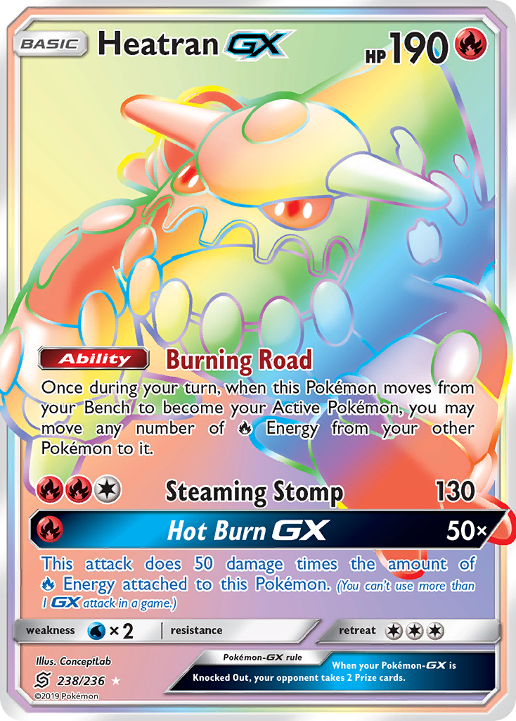 Heatran GX (238/236) [Sun & Moon: Unified Minds] | Event Horizon Hobbies CA