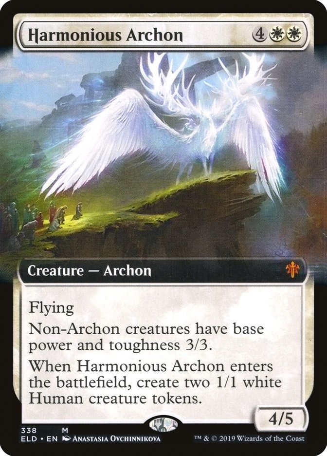 Harmonious Archon (Extended Art) [Throne of Eldraine] | Event Horizon Hobbies CA