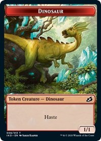 Dinosaur // Human Soldier (004) Double-sided Token [Ikoria: Lair of Behemoths Tokens] | Event Horizon Hobbies CA