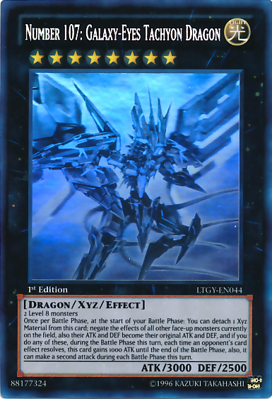 Number 107: Galaxy-Eyes Tachyon Dragon [LTGY-EN044] Ghost Rare | Event Horizon Hobbies CA