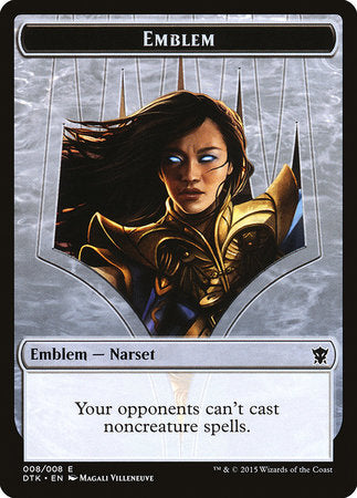 Emblem - Narset Transcendent [Dragons of Tarkir Tokens]