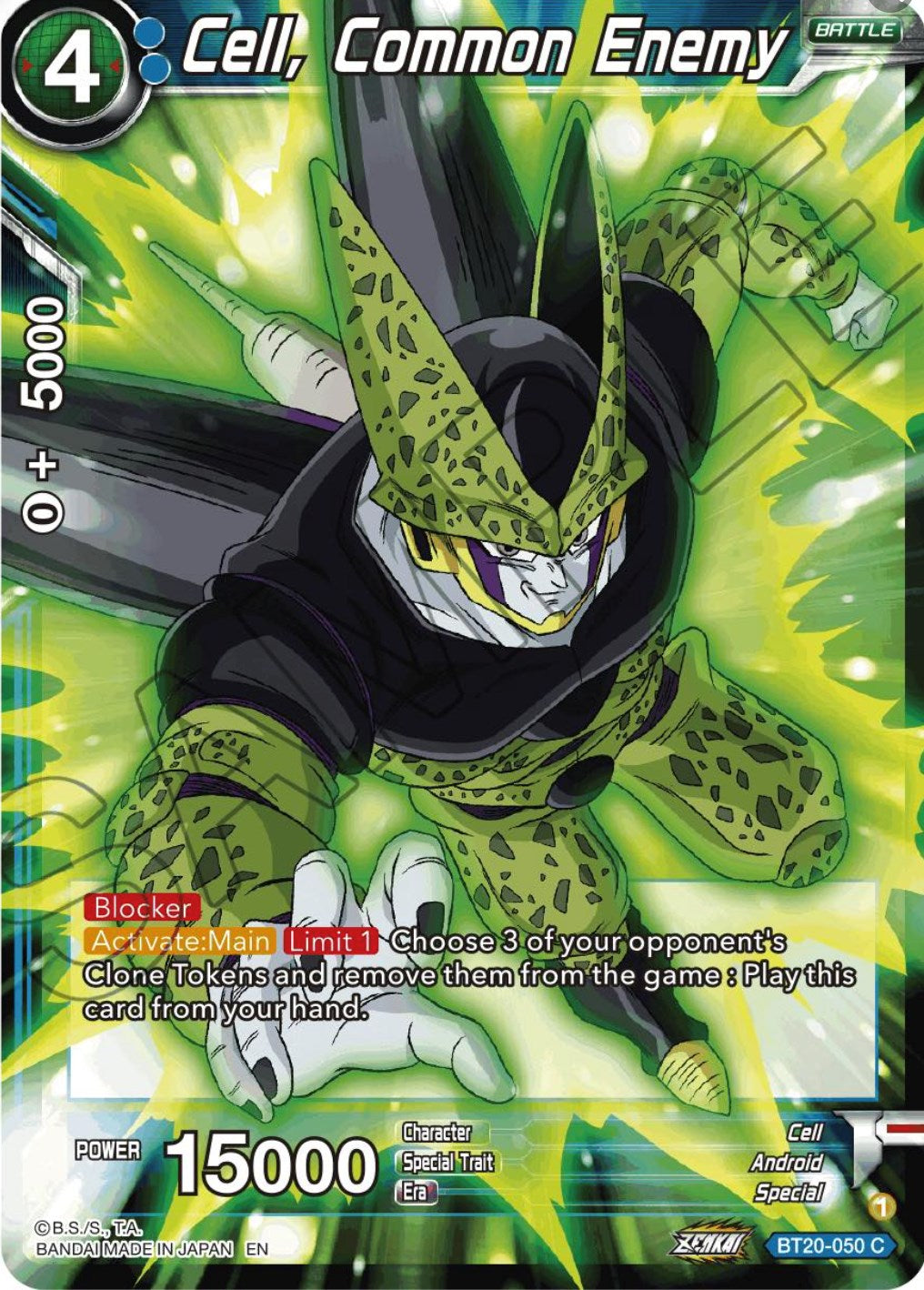 Cell, Common Enemy (BT20-050) [Power Absorbed] | Event Horizon Hobbies CA