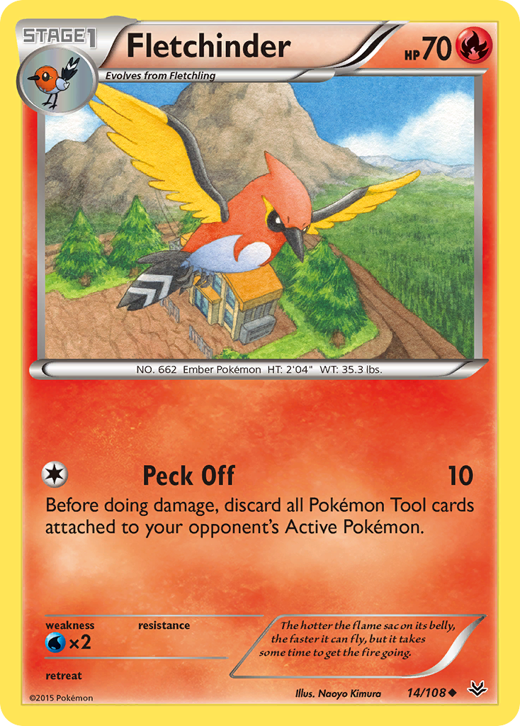 Fletchinder (14/108) [XY: Roaring Skies] | Event Horizon Hobbies CA