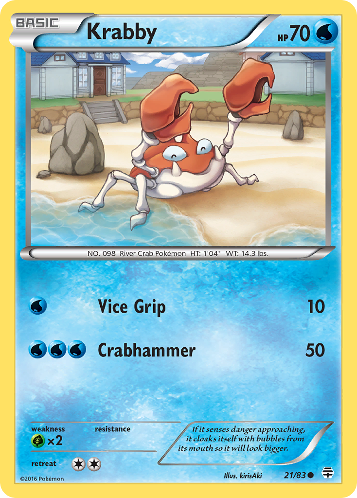 Krabby (21/83) [XY: Generations] | Event Horizon Hobbies CA