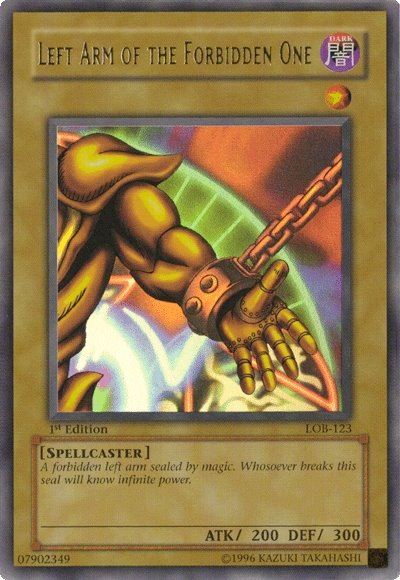 Left Arm of the Forbidden One [LOB-123] Ultra Rare | Event Horizon Hobbies CA