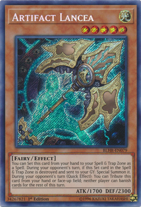 Artifact Lancea [BLHR-EN079] Secret Rare | Event Horizon Hobbies CA