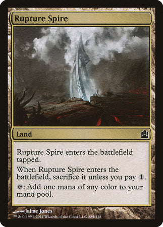 Rupture Spire [Commander 2011] | Event Horizon Hobbies CA