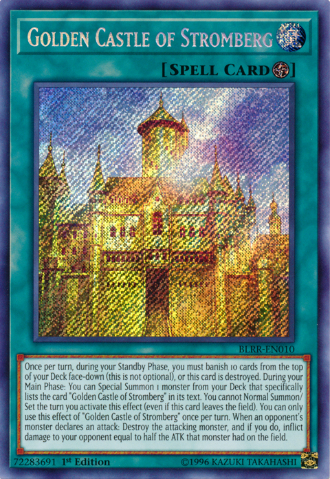 Golden Castle of Stromberg [BLRR-EN010] Secret Rare | Event Horizon Hobbies CA