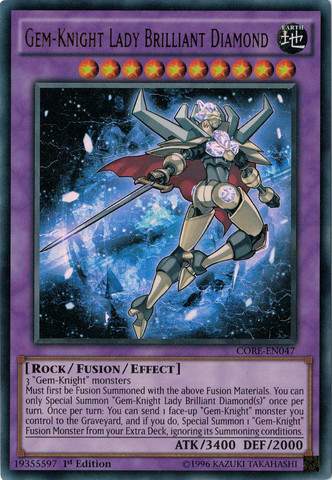 Gem-Knight Lady Brilliant Diamond [CORE-EN047] Ultra Rare | Event Horizon Hobbies CA