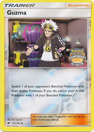 Guzma (115/147) (League Promo) [Sun & Moon: Burning Shadows] | Event Horizon Hobbies CA