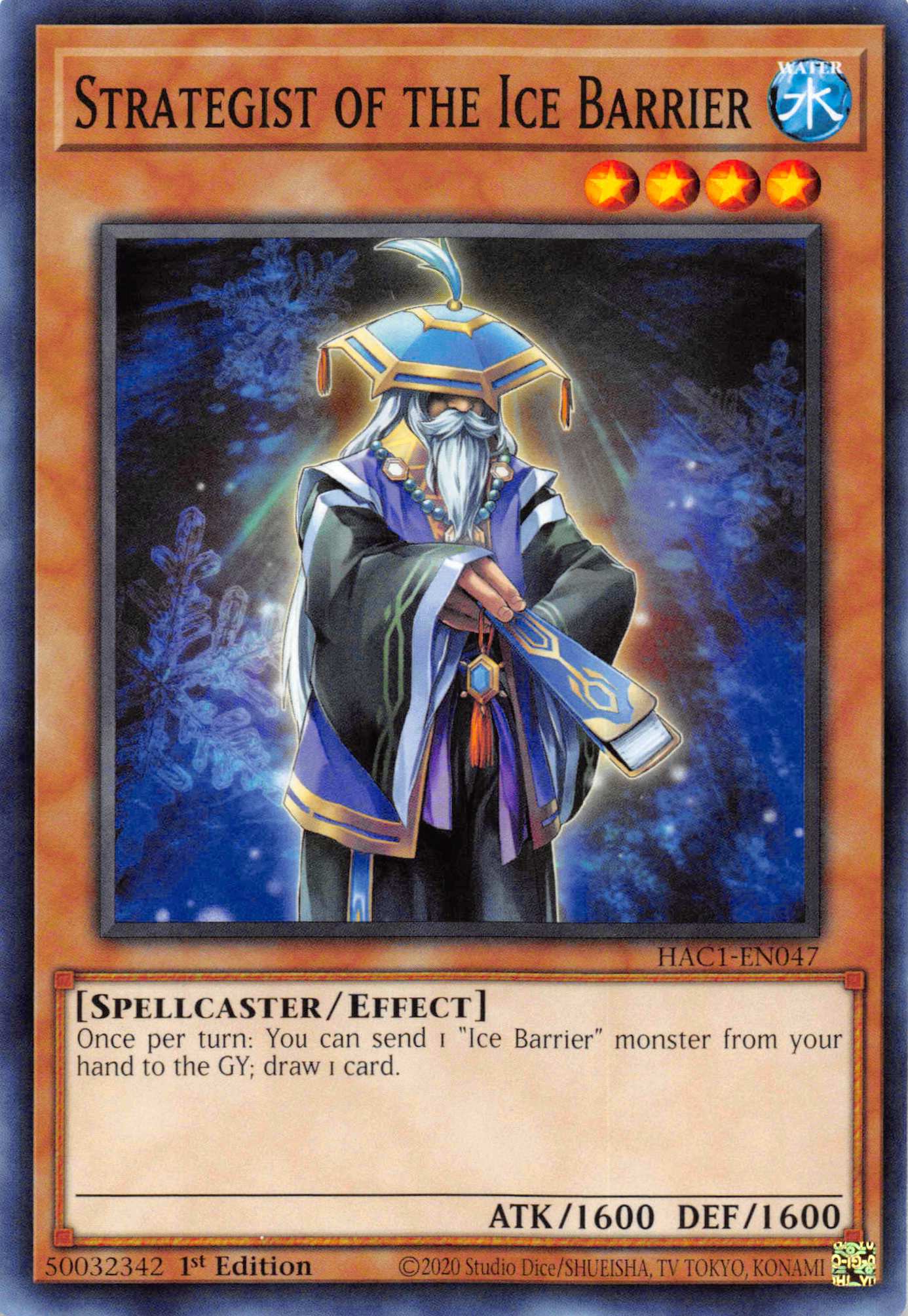 Strategist of the Ice Barrier (Duel Terminal) [HAC1-EN047] Parallel Rare | Event Horizon Hobbies CA