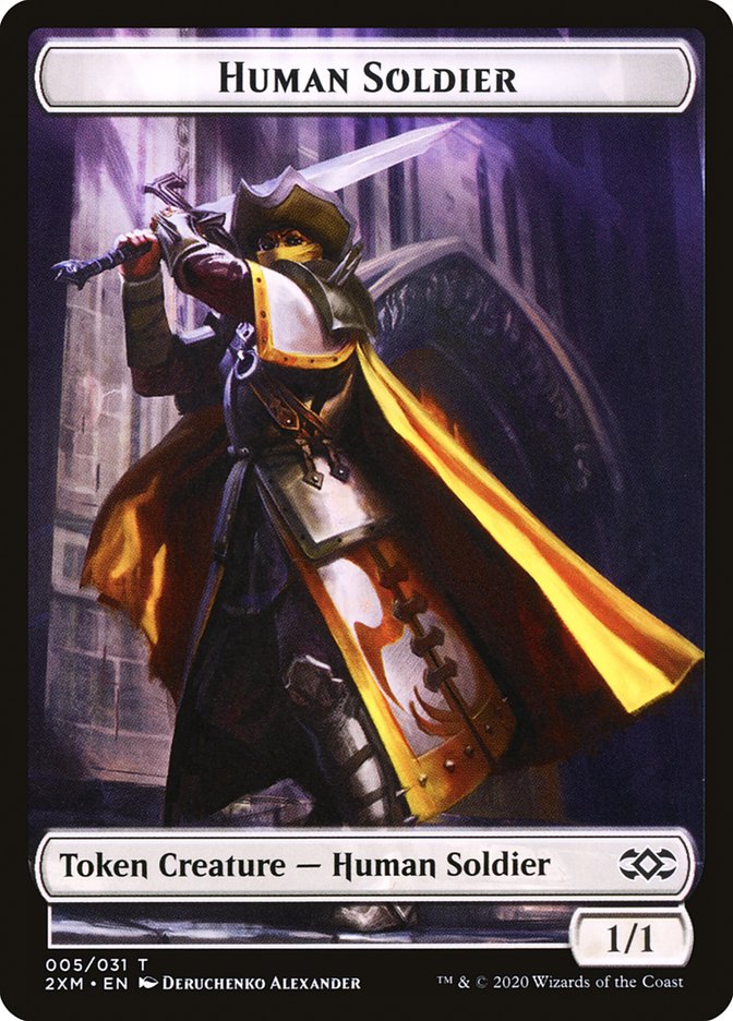 Human Soldier Token [Double Masters] | Event Horizon Hobbies CA