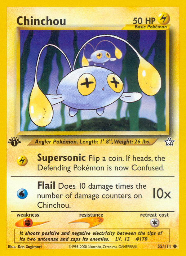 Chinchou (55/111) [Neo Genesis 1st Edition] | Event Horizon Hobbies CA