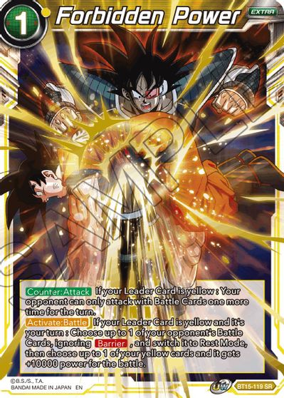 Forbidden Power (BT15-119) [Saiyan Showdown] | Event Horizon Hobbies CA