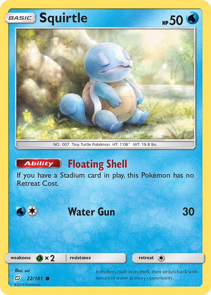 Squirtle (22/181) [Sun & Moon: Team Up] | Event Horizon Hobbies CA