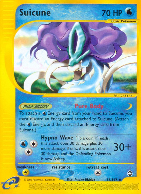 Suicune (37/147) [Aquapolis] | Event Horizon Hobbies CA