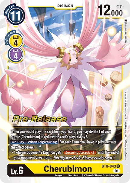 Cherubimon [BT8-043] [New Awakening Pre-Release Cards] | Event Horizon Hobbies CA