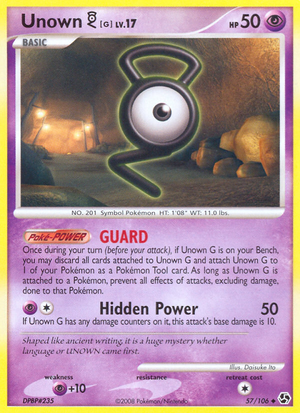 Unown G (57/106) [Diamond & Pearl: Great Encounters] | Event Horizon Hobbies CA