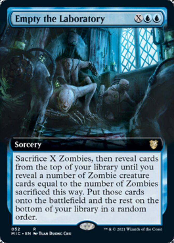 Empty the Laboratory (Extended) [Innistrad: Midnight Hunt Commander] | Event Horizon Hobbies CA