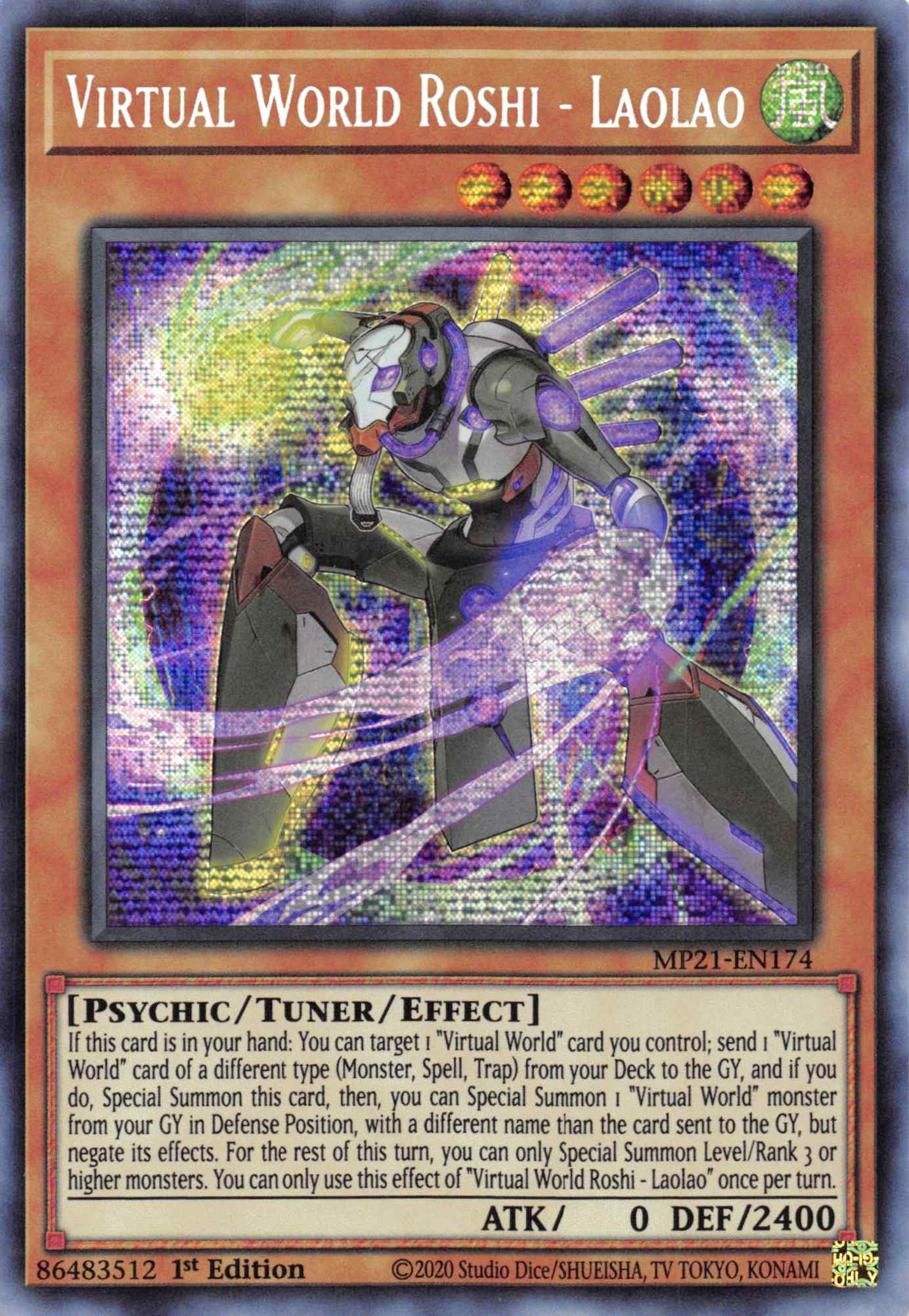 Virtual World Roshi - Laolao [MP21-EN174] Prismatic Secret Rare | Event Horizon Hobbies CA