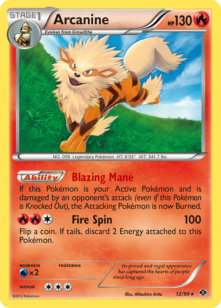 Arcanine (12/99) [Black & White: Next Destinies] | Event Horizon Hobbies CA