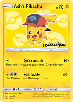 Ash's Pikachu (SM111) [Sun & Moon: Black Star Promos] | Event Horizon Hobbies CA