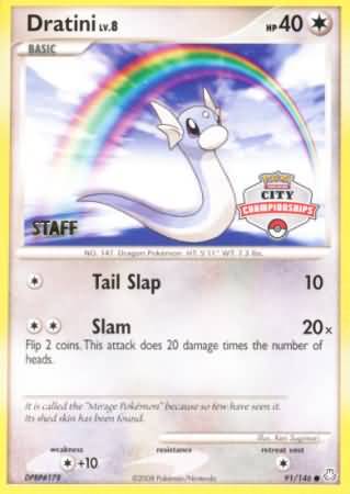 Dratini (91/146) (City Championship Promo Staff) [Diamond & Pearl: Legends Awakened] | Event Horizon Hobbies CA