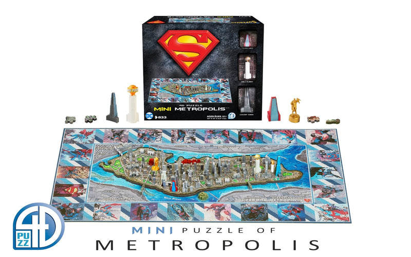 Puzzles - 4D Cityscape - Superman Mini Metropolis