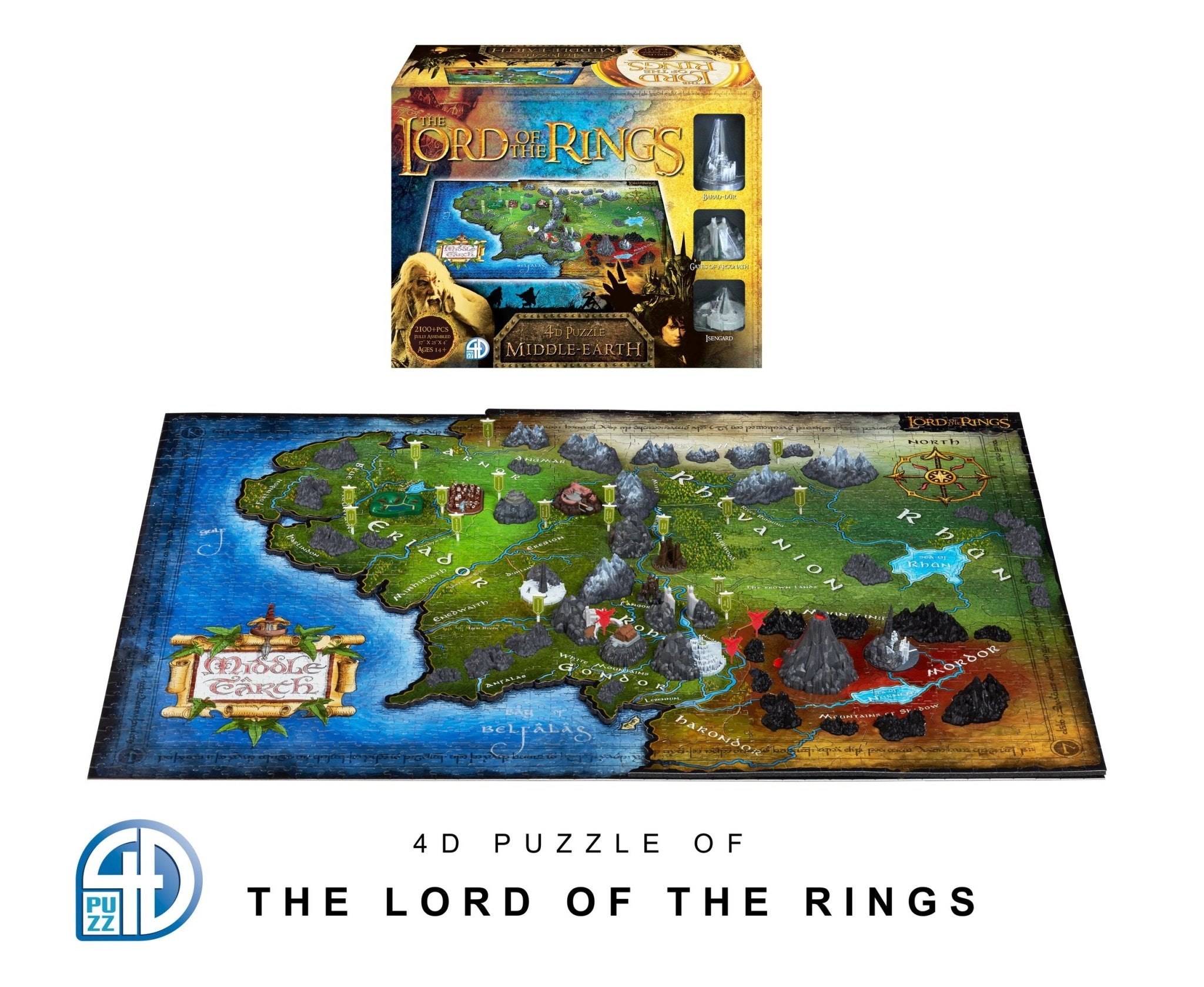 Puzzles - 4D Cityscape - The Lord of The Rings Middle Earth | Event Horizon Hobbies CA