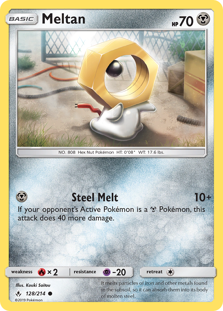 Meltan (128/214) [Sun & Moon: Unbroken Bonds] | Event Horizon Hobbies CA